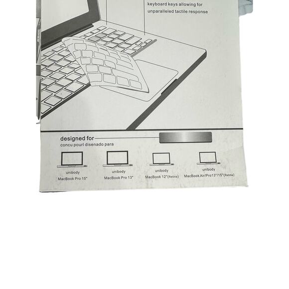 NEW! Macbook Air 13” - Hard Case & keyboard protector- White Marble - Picture 11 of 13